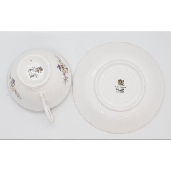 Paragon Teacup and Saucer Vintage Tea Cup Red & Gold Guilt Design - Picture 5 of 6